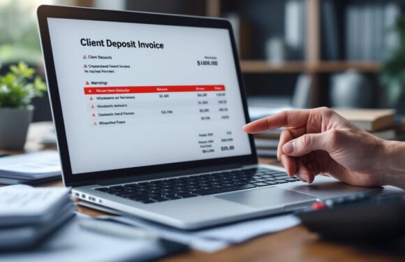 Décryptage des erreurs courantes sur la facture d’acompte client