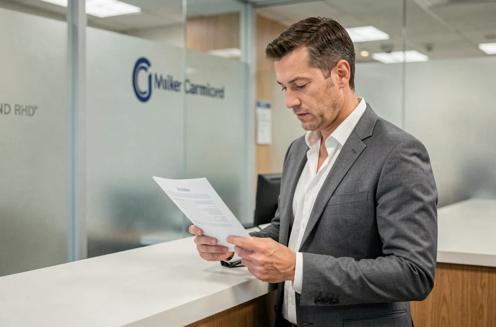 Client activant son espace Cyberplus en agence bancaire bp du Sud avec son smartphone
